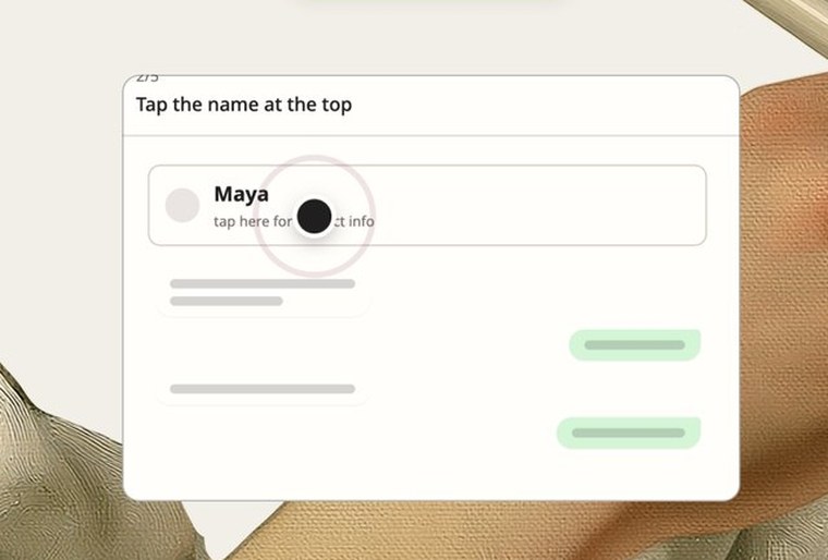 The new way in: a card on the site showing how to export a WhatsApp conversation and hand it over