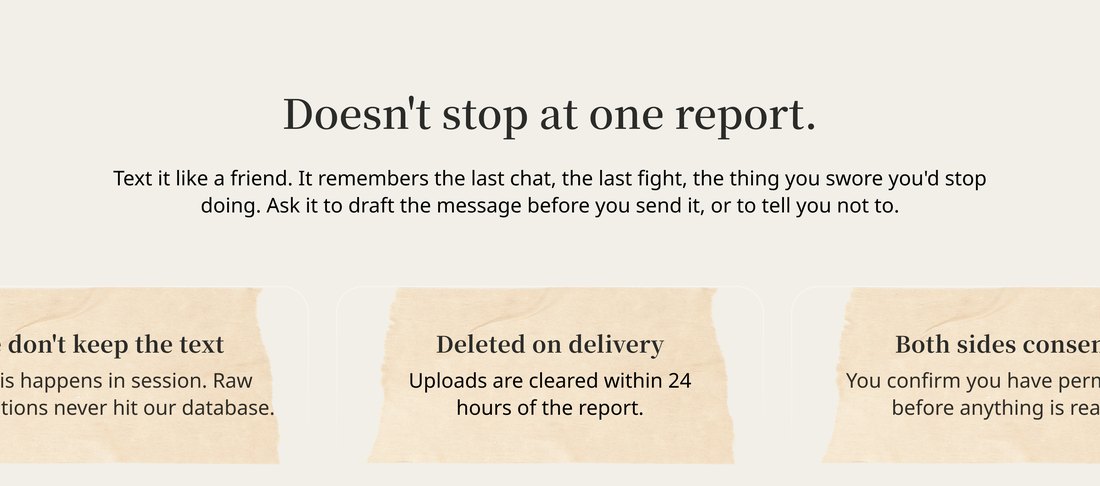 The new span of attention: a section saying it does not stop at one report and you can keep texting it